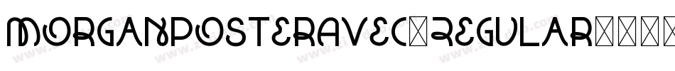 MorganPosterAvec-Regular字体转换