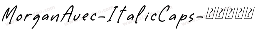 MorganAvec-ItalicCaps字体转换