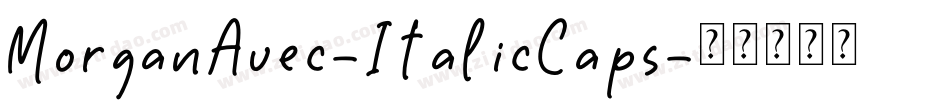 MorganAvec-ItalicCaps字体转换