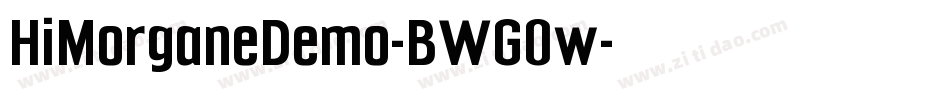 HiMorganeDemo-BWG0w字体转换