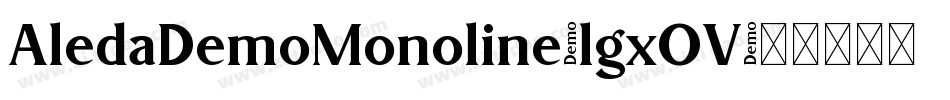 AledaDemoMonoline-lgxOV字体转换