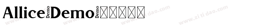 Allice-Demo字体转换