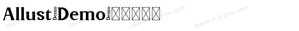 Allust-Demo字体转换
