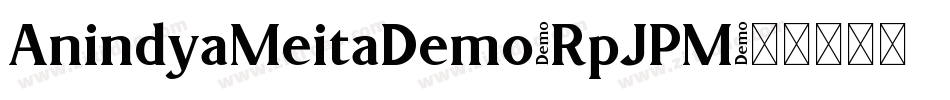 AnindyaMeitaDemo-RpJPM字体转换