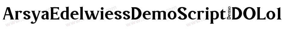 ArsyaEdelwiessDemoScript-DOLo1字体转换