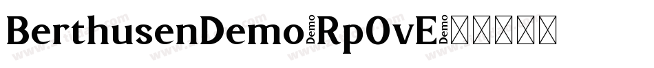 BerthusenDemo-Rp0vE字体转换
