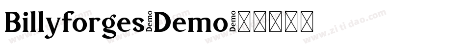 Billyforges-Demo字体转换