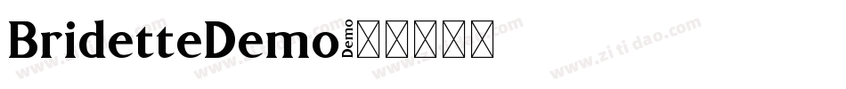 BridetteDemo字体转换