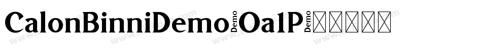 CalonBinniDemo-Oa1P字体转换