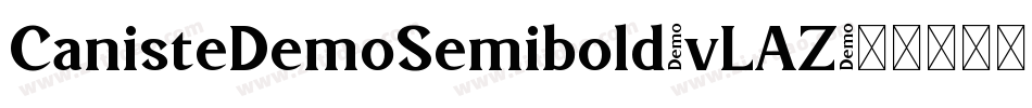 CanisteDemoSemibold-vLAZ字体转换