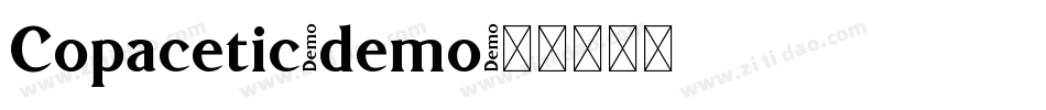 Copacetic-demo字体转换