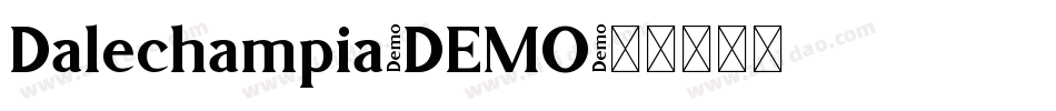 Dalechampia-DEMO字体转换