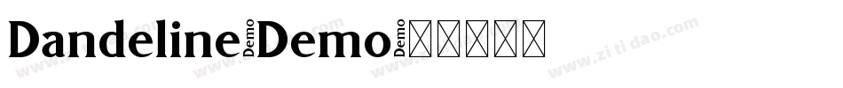 Dandeline-Demo字体转换 Dandeline-Demo字体转换