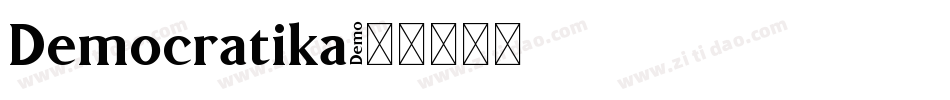 Democratika字体转换