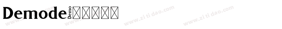 Demode字体转换