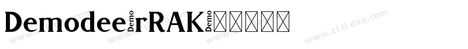 Demodee-rRAK字体转换