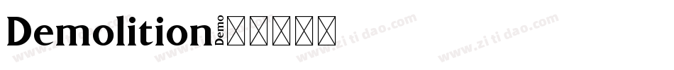 Demolition字体转换