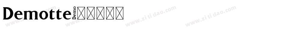 Demotte字体转换