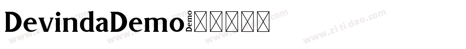 DevindaDemo字体转换