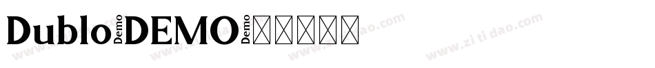 Dublo-DEMO字体转换
