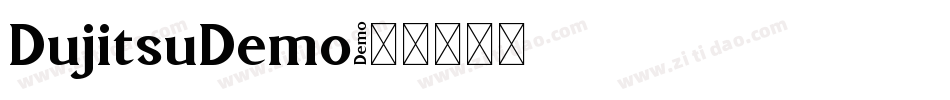 DujitsuDemo字体转换