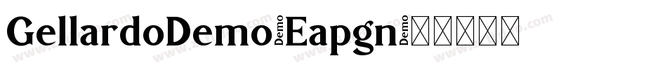 GellardoDemo-Eapgn字体转换