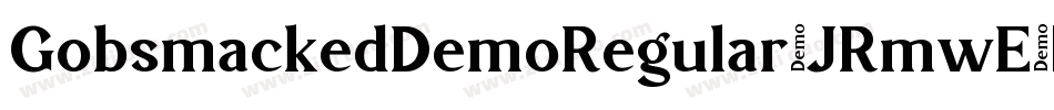 GobsmackedDemoRegular-JRmwE字体转换