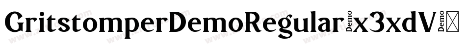 GritstomperDemoRegular-x3xdV字体转换
