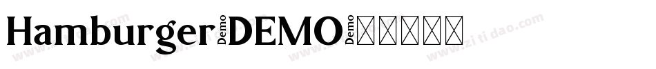 Hamburger-DEMO字体转换