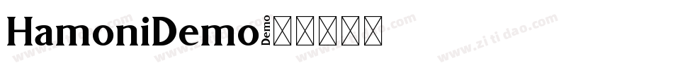 HamoniDemo字体转换