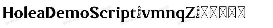 HoleaDemoScript-vmnqZ字体转换