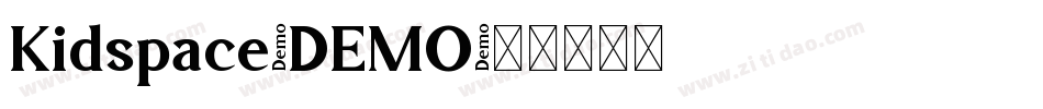 Kidspace-DEMO字体转换