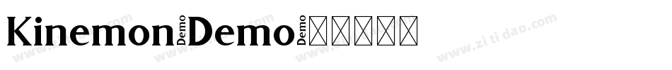 Kinemon-Demo字体转换