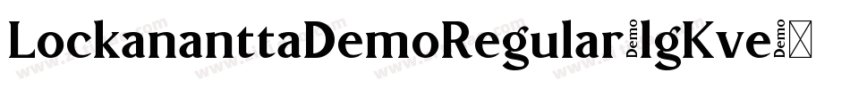 LockananttaDemoRegular-lgKve字体转换
