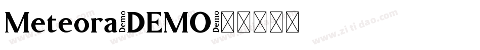 Meteora-DEMO字体转换