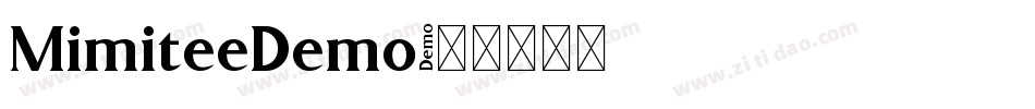 MimiteeDemo字体转换