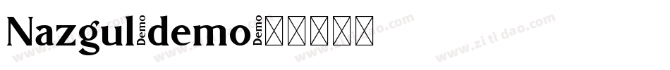 Nazgul-demo字体转换