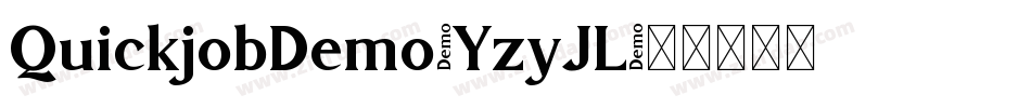 QuickjobDemo-YzyJL字体转换