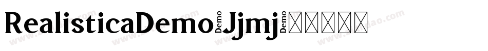 RealisticaDemo-Jjmj字体转换