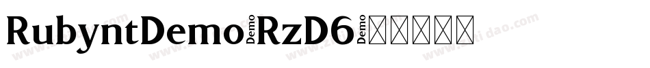 RubyntDemo-RzD6字体转换