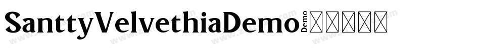 SanttyVelvethiaDemo字体转换