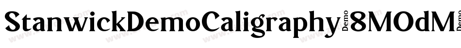 StanwickDemoCaligraphy-8MOdM字体转换