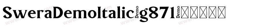SweraDemoItalic-g871字体转换