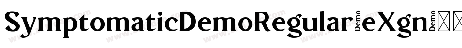 SymptomaticDemoRegular-eXgn字体转换