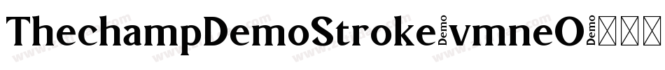 ThechampDemoStroke-vmneO字体转换