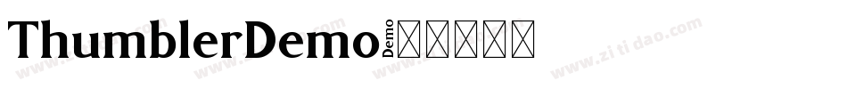 ThumblerDemo字体转换