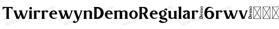 TwirrewynDemoRegular-6rwv字体转换