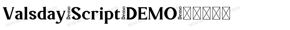 Valsday-Script-DEMO字体转换