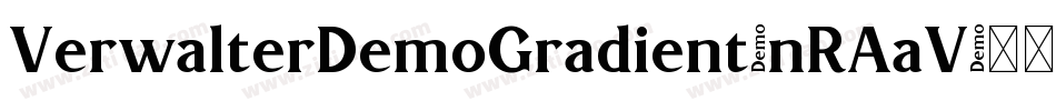 VerwalterDemoGradient-nRAaV字体转换
