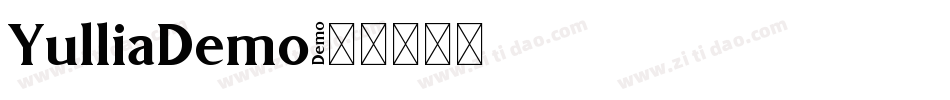 YulliaDemo字体转换